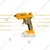 INGCO 11.2 mm Lithium-Ion Cordless Glue Gun 20 V, with 3 Glue Stick Without Battery and Charger (CGGLI2001)